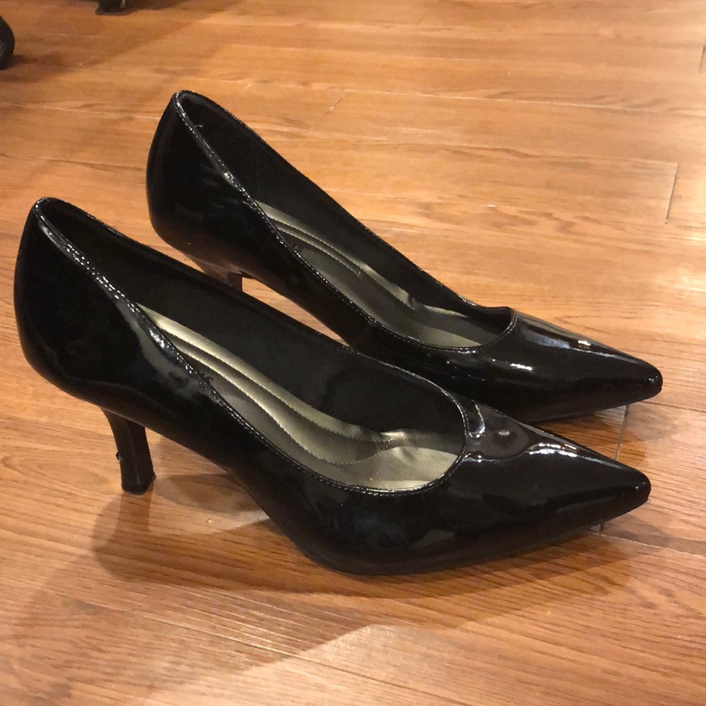 Patent leather heels